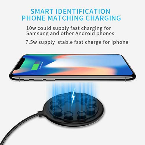 ADZOY Sucker with Gamers Mobile Phone 10W Qi Wireless Charger for Huawei iPhone Samsung Car Styling