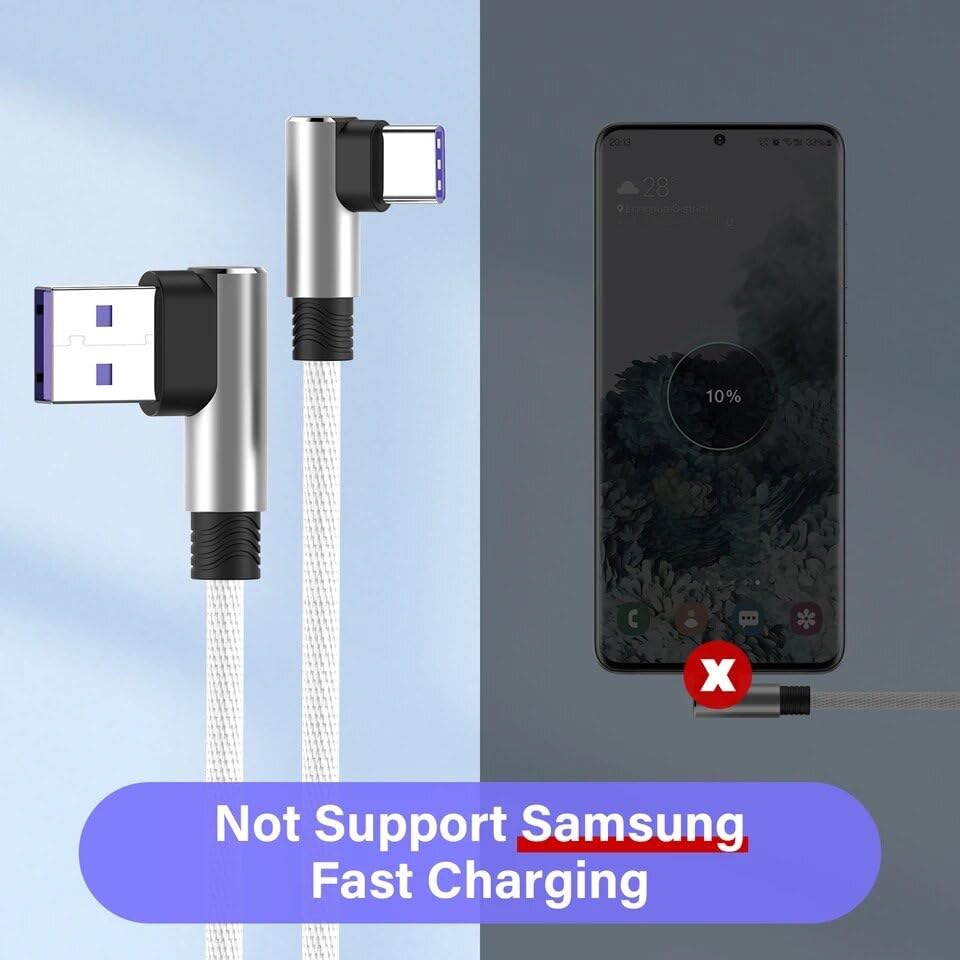 ADZOY 90° Degree Heavy Duty Fast Charge USB Charger Cable For iPhone 11 12 13 14