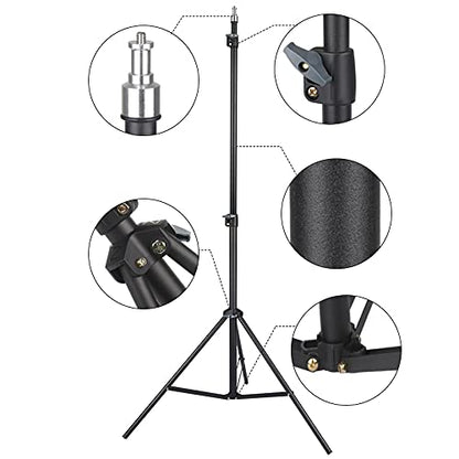 ADZOY Premium 7 Feet Metal Tripod With12 inch RGB LED Ring Light & Metal Collar Microphone Tripod (RGB, Supports Up to 2500 g)