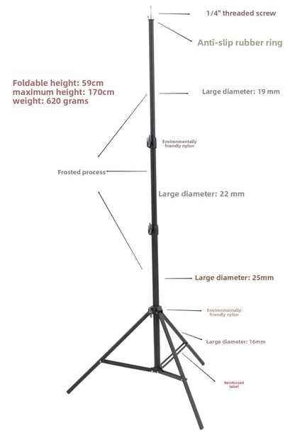 7 Feet Adjustable Metal Tripod