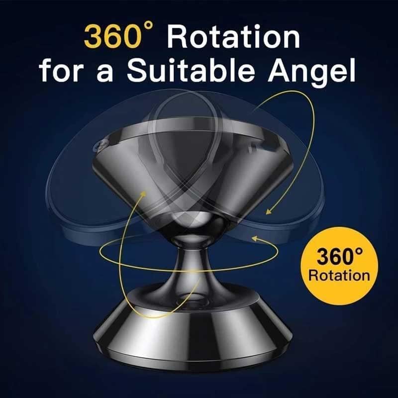 ADZOY Magnetic Phone Mount, [Super Strong Magnet] [with 3 Metal Plate] Car Magnetic Phone Holder, [360° Rotation] Universal Dashboard Car Mount Fits iPhone Samsung Etc Most Smartphones