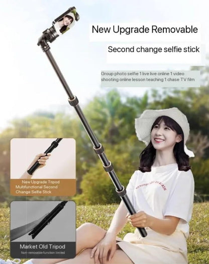 ADZOY 11 inch LED Panel Light with 7 Foot Adjustable Tripod Cum Selfie Stick (2 in 1) NP-688, Super clamp and Bluetooth Remote for Cell Phone, Baking, Calligraphy, Drawing, Online, Video Recording