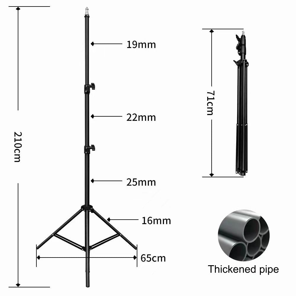 7 Feet Adjustable Metal Tripod