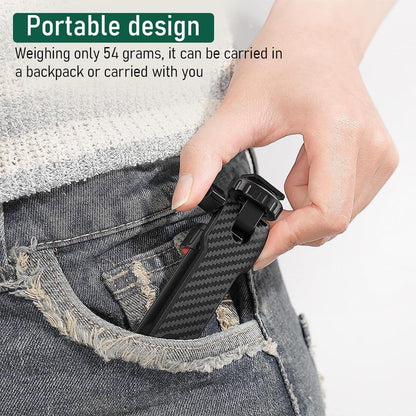 ADZOY Mobile Phone Mount for Tripod Stand, Smartphone Mount Adapter for Tripod Stand Retractable Phone Holder 360° Rotates and 180° Tilts Angle Universal 1/4" Mount Phone Holder for Tripod, Camera