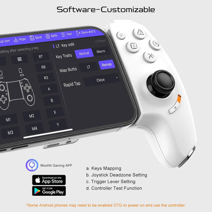 ADZOY Phone Controller for iPhone 15/16 Series & Android (USB-C), Mobile Gaming Controller with Hall Effect Joysticks/Hall Trigger/2 Mappable Buttons/3.5mm Audio Jack, Play COD, Cloud Game & More