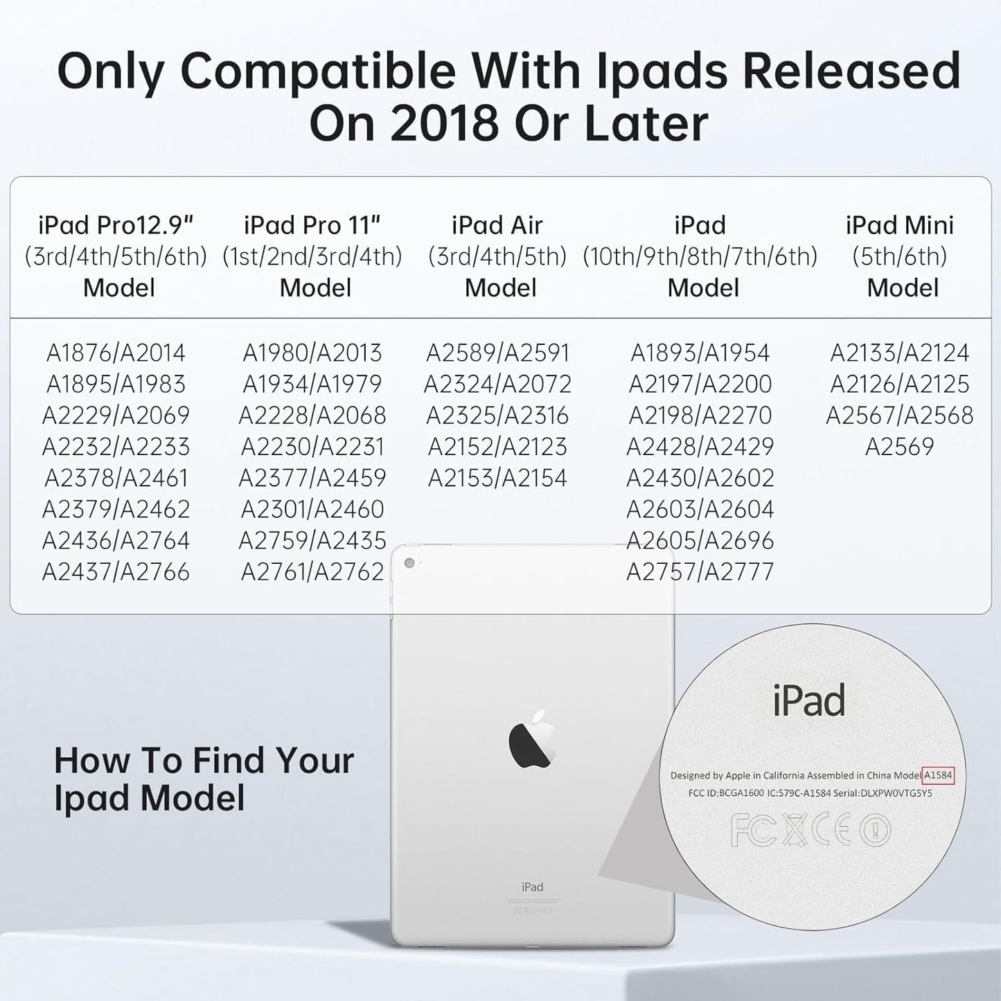 ADZOY P2 Display iPad Pencil, Stylus Pen with Real-Time Led Power, Pencil for iPad 6/7/8/9/10gen, Air 3/4/5/6(M2), Pro 11"/12.9"(M4), Mini 5/6/7, Stylus for 2018 & Later