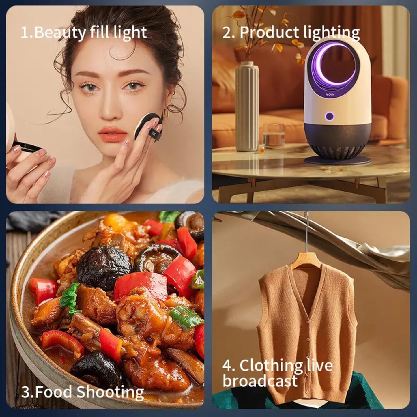 ADZOY Professional Super Bright LED Bi-Colors Panel Light (35cm x 60 cm) Upto 28 Inch with Touch Key Controls and Premium 7 Feet Adjustable Metal Tripod with Remote