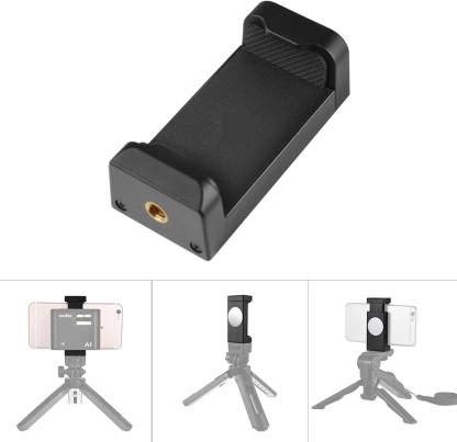 ADZOY Set of 3 Adjustable E-Clip Bracket Clamp Mount with 1/4" Screw Hole for Selfie Self-Timer Monopod Tripod Kit and Versatile Support for Your Device which Enhance Your Photography and Videography