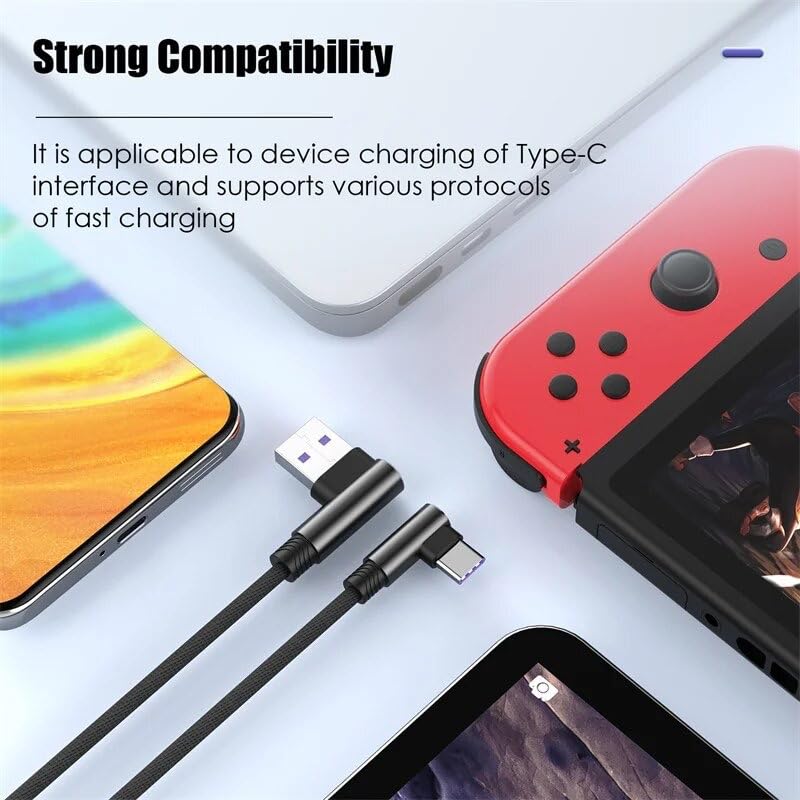 ADZOY 90° Degree Heavy Duty Fast Charge USB Charger Cable For iPhone 11 12 13 14